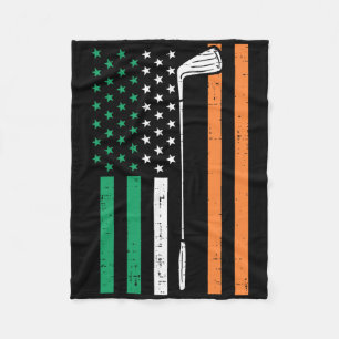 Cobertor De Velo Bandeira Irlandesa dos EUA de Golfe Vintage St Pat
