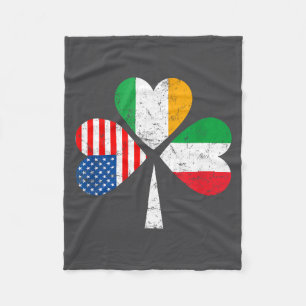 Cobertor De Velo Bandeira Irlandesa Italiana Americana Irlanda Itál