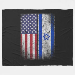 Cobertor De Velo Bandeira Israelense Americana Israel EUA Raízes Am