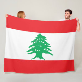 Cobertor De Velo Bandeira Libanesa (Bandeira do Líbano)