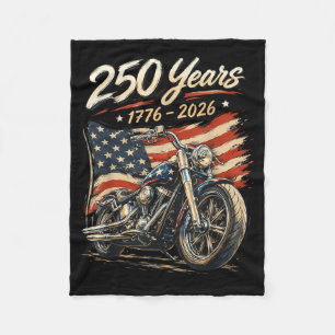 Cobertor De Velo Bandeira Motoqueiro 250 Anos Americano