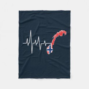 Cobertor De Velo Bandeira Norueguesa Bandeira da Noruega Norge Bati