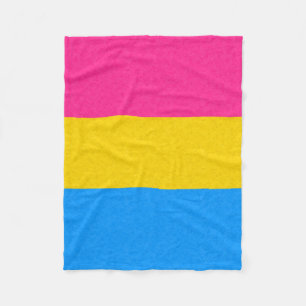 Cobertor De Velo Bandeira Pansexual do orgulho