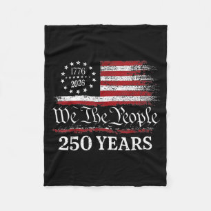 Cobertor De Velo Bandeira Patriótica Americana 250º Aniversário EUA
