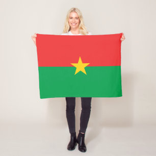 Cobertor De Velo Bandeira Patriótica de Burkina Faso