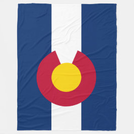 Cobertor De Velo Bandeira patriótica do estado de Colorado