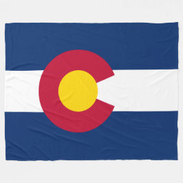 Cobertor De Velo Bandeira patriótica do estado de Colorado