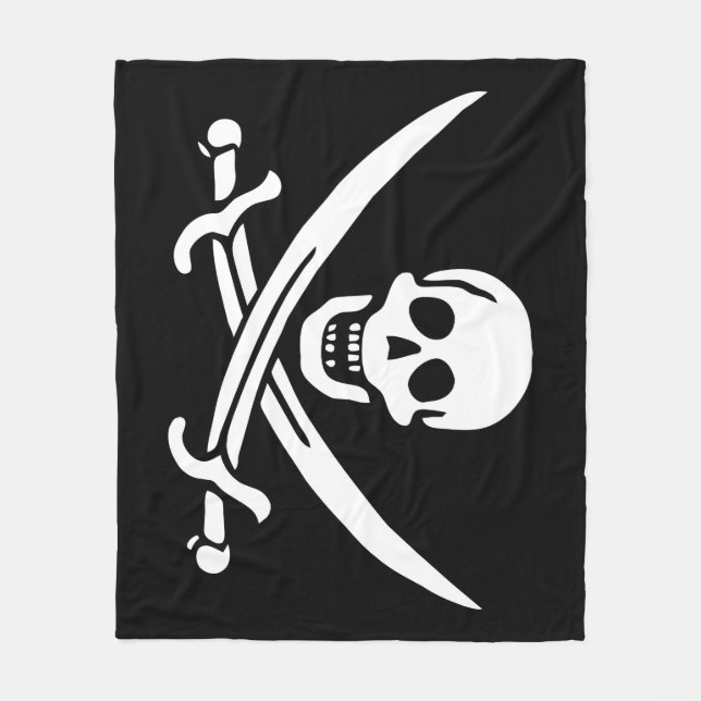 Cobertor De Velo Bandeira Pirata (Frente)