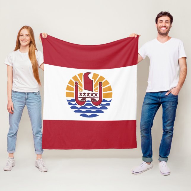 Cobertor De Velo bandeira Polinésia Francesa (In Situ)