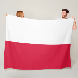 Cobertor De Velo Bandeira Polonesa (Polônia) Fleece Blanket