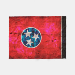 Cobertor De Velo Bandeira resistida do estado de Tennessee do