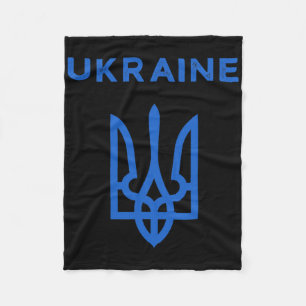 Cobertor De Velo Bandeira Trident Ucrânia Tryzub de Suporte à Ucrân