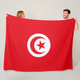 Cobertor De Velo Bandeira Tunisina (Tunísia) (Crescente Islâmica)