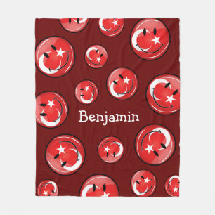 Cobertor De Velo Bandeira turca de sorriso