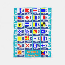 Cobertor De Velo Bandeiras de código internacionais do sinal