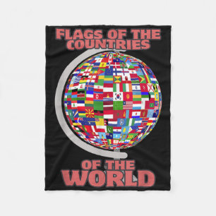 Cobertor De Velo Bandeiras Dos Países Do Mundo Internacional