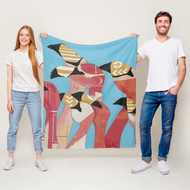 Cobertor De Velo Bando de Flamingos (In Situ)