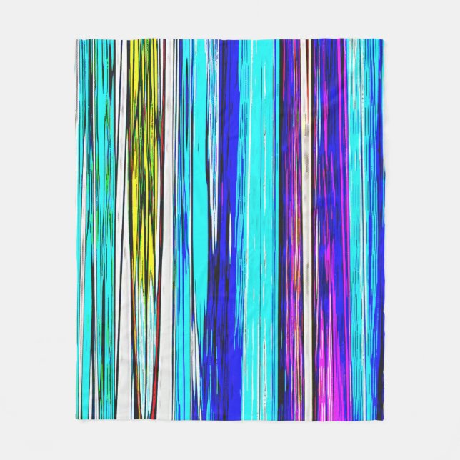 Cobertor De Velo Banhas Abstrato azuis 606 (Frente)