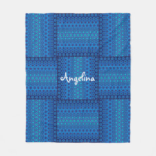 Cobertor De Velo Banheira de design do Círculo Azul