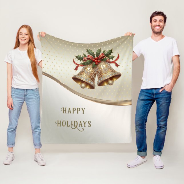 Cobertor De Velo Banheira de Férias de Natal Dourada (In Situ)