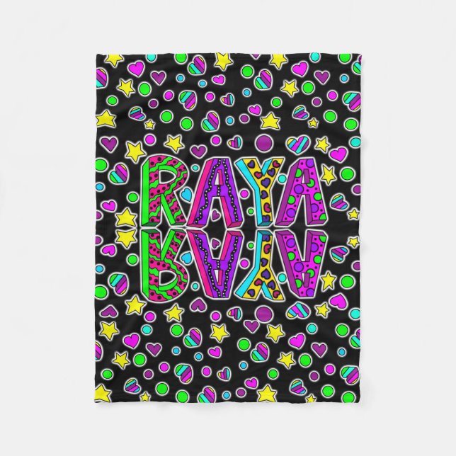 Cobertor De Velo Banquete com o nome Raya (Frente)