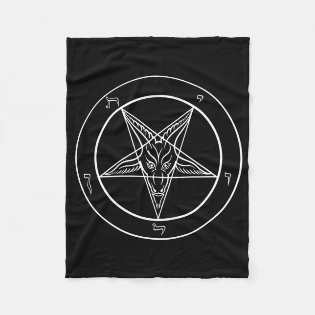 Cobertor De Velo Baphomet 30x40 geral (Frente)