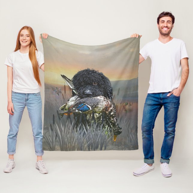 Cobertor De Velo Barbet, Cão de Água Francês (In Situ)