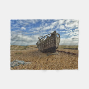 Cobertor De Velo Barco de pesca de madeira abandonado Dungeness