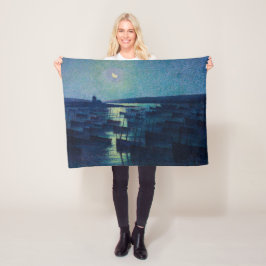 Cobertor De Velo Barcos de pesca à Lua (Camaret, França)