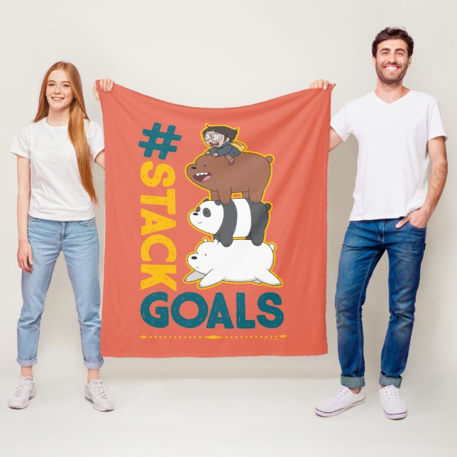 Cobertor De Velo Bare Bears and Chloe - #StackMetas (In Situ)