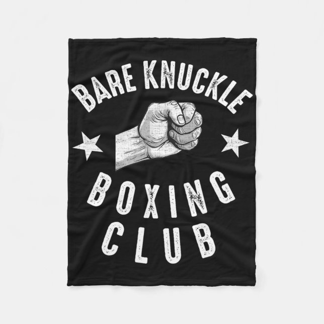 Cobertor De Velo Bare Knuckle Boxing Men Combatem A Luta (Frente)