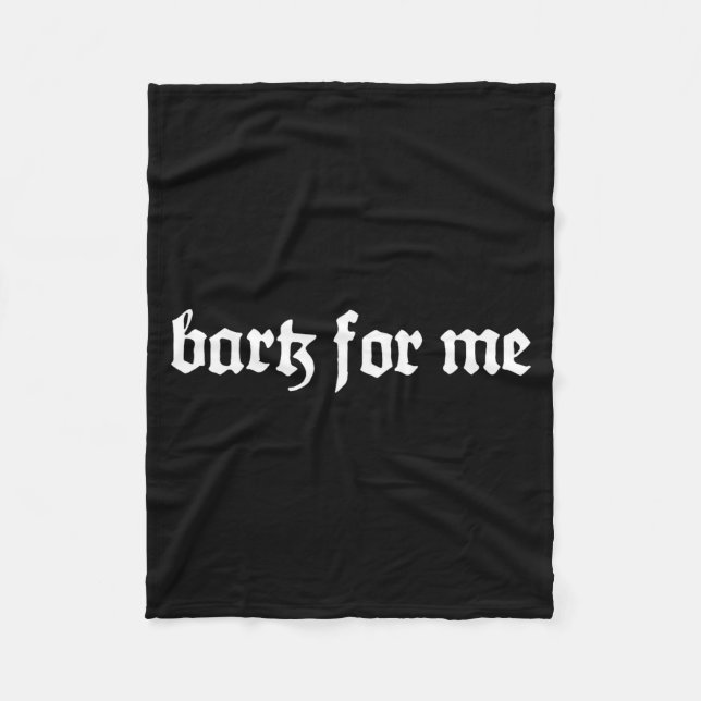 Cobertor De Velo Bark For Me Gothic  (Frente)