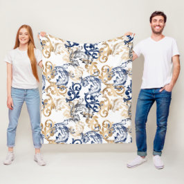 Cobertor De Velo Baroque-Style Retro Classic Pattern