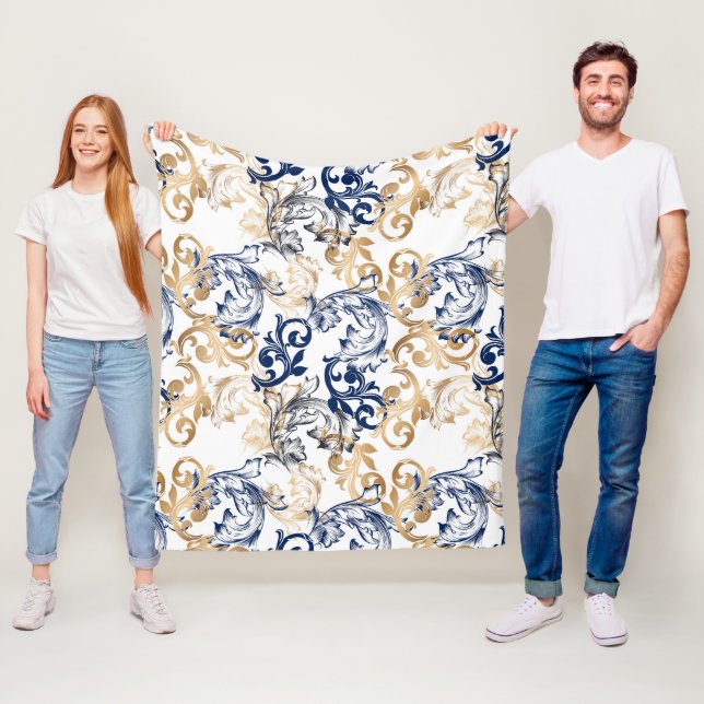 Cobertor De Velo Baroque-Style Retro Classic Pattern  (In Situ)