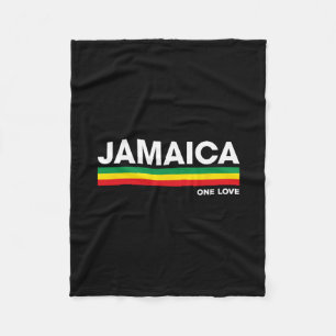 Cobertor De Velo Barras de Cores Reggae Retro da Jamaica Férias Jam