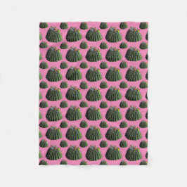 Cobertor De Velo Barrel Cactus Fleece Blanket