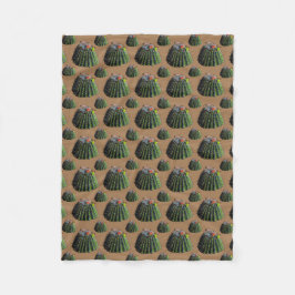 Cobertor De Velo Barrel Cactus Fleece Blanket