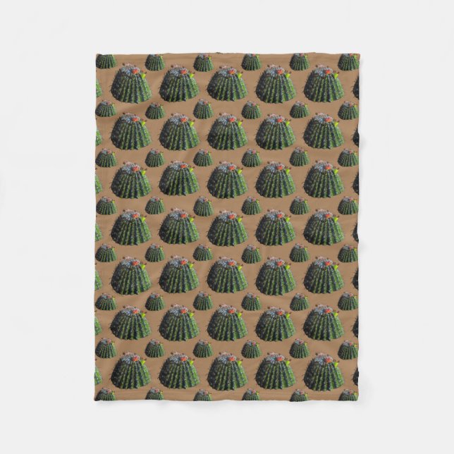 Cobertor De Velo Barrel Cactus Fleece Blanket (Frente)
