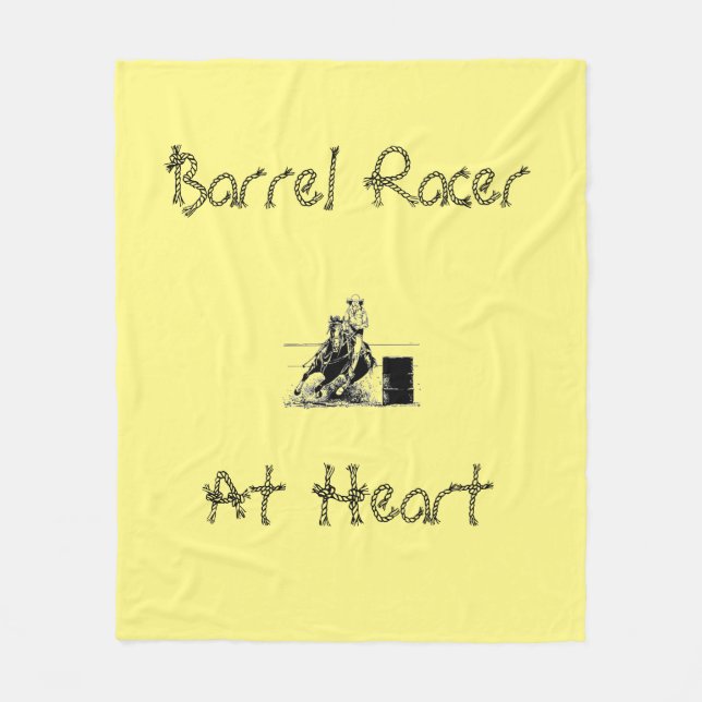 Cobertor De Velo Barrel Racer Horse & Rider (Frente)
