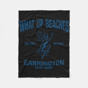 Cobertor De Velo Barrington Rhode Island Ri Funny Vintage Beaches T