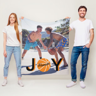 Cobertor De Velo Basball JOY Photo Fleece Blanket