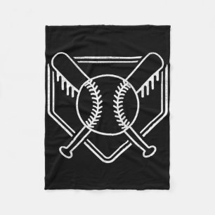 Cobertor De Velo Base de Baseball Home Plate para Meninos Vintage B