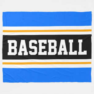 Cobertor De Velo BASEBALL Azul Brilho Amarelo Amarelo Frisas Atléti