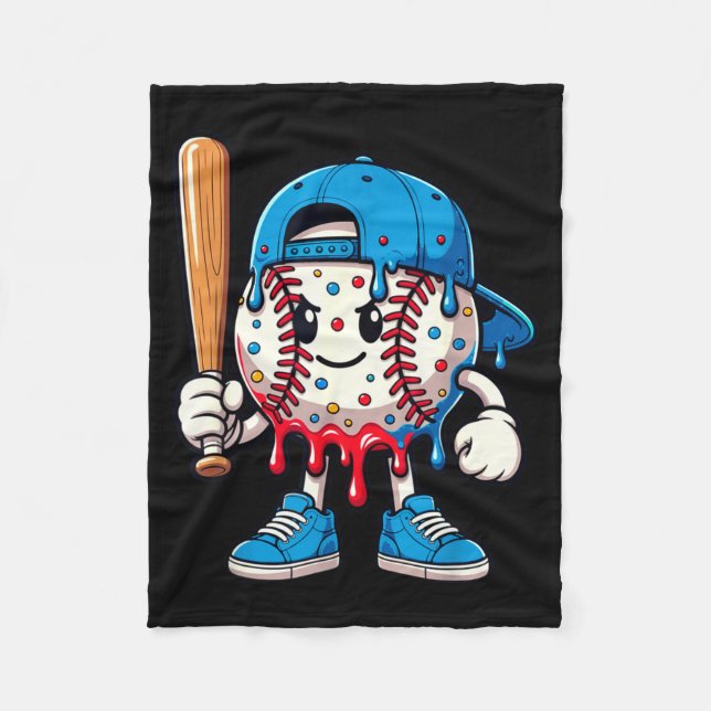 Cobertor De Velo Baseball Drip Baseball Life Style 101 Apparel Yout (Frente)
