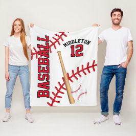 Cobertor De Velo Baseball ⚾ Esporte em Vermelho