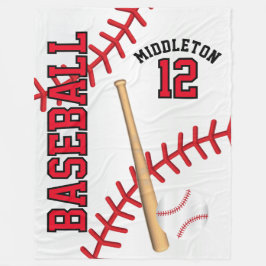 Cobertor De Velo Baseball ⚾ Esporte em Vermelho