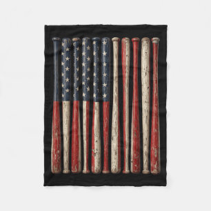 Cobertor De Velo Baseball Patriótico Bandeira Americana EUA 4 de Ju