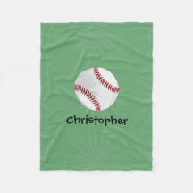 Baseball personalizado em crianças verdes