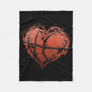 Cobertor De Velo Basquete de Feliz dia de os namorados de basquete