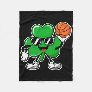 Cobertor De Velo Basquete Dia de São Patrício Meninos Trevo Criança